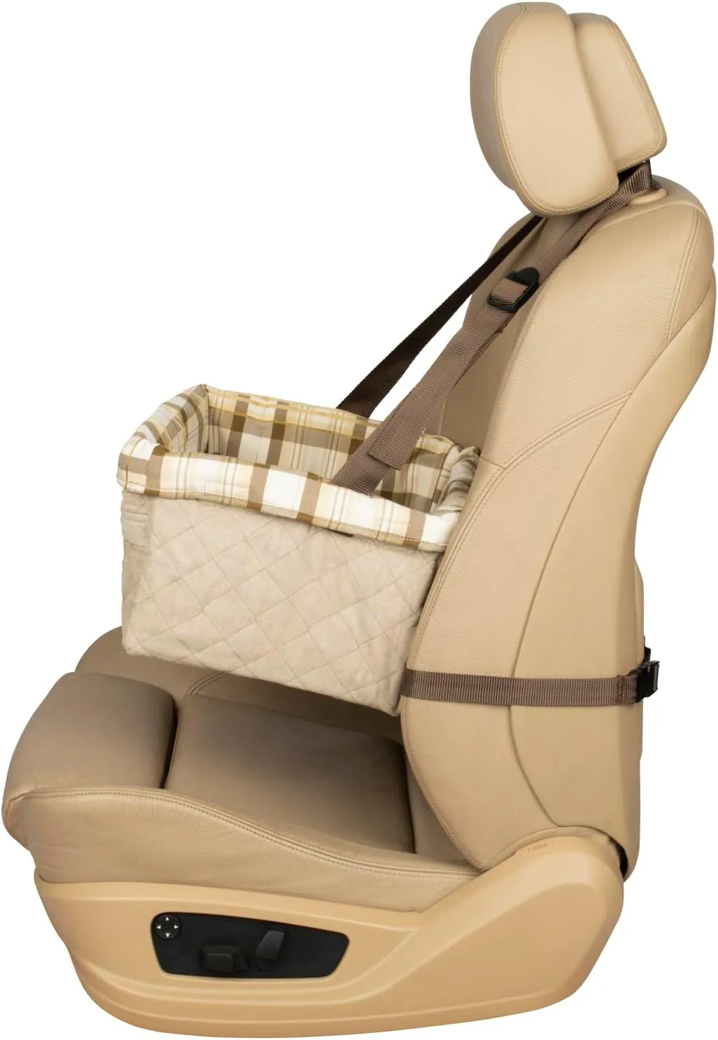 PetSafe Happy Ride Quilted Booster Seat - Dog Booster Seat for Cars, Trucks and SUVs