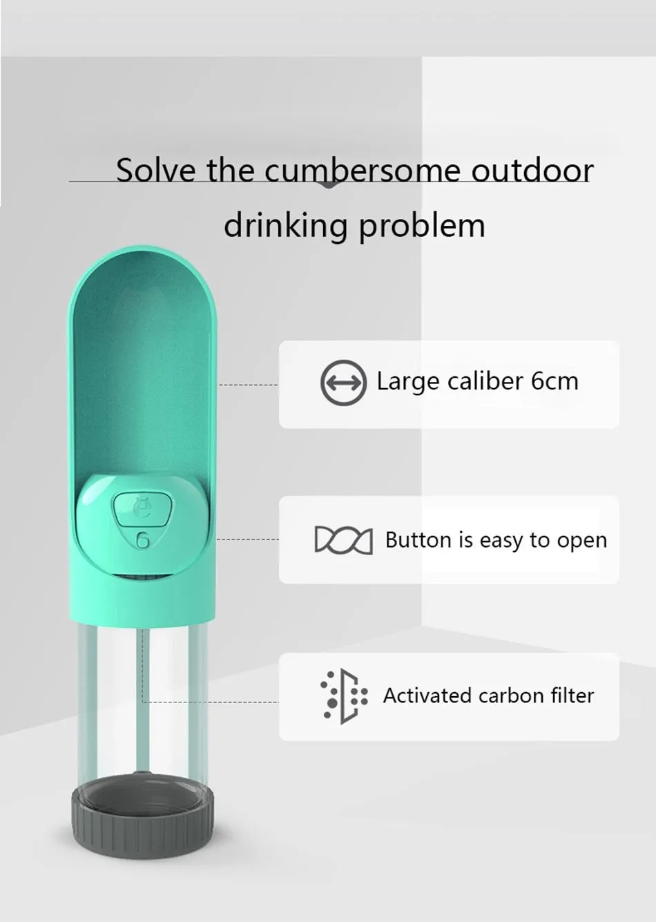 Portable Dog Water Bottle - 300ml