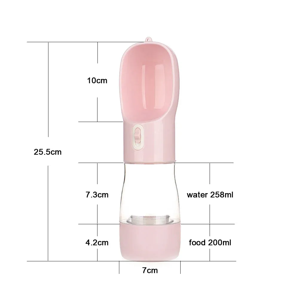 Portable Dog Water Bottle & Feeder – Outdoor Travel Drinking Container