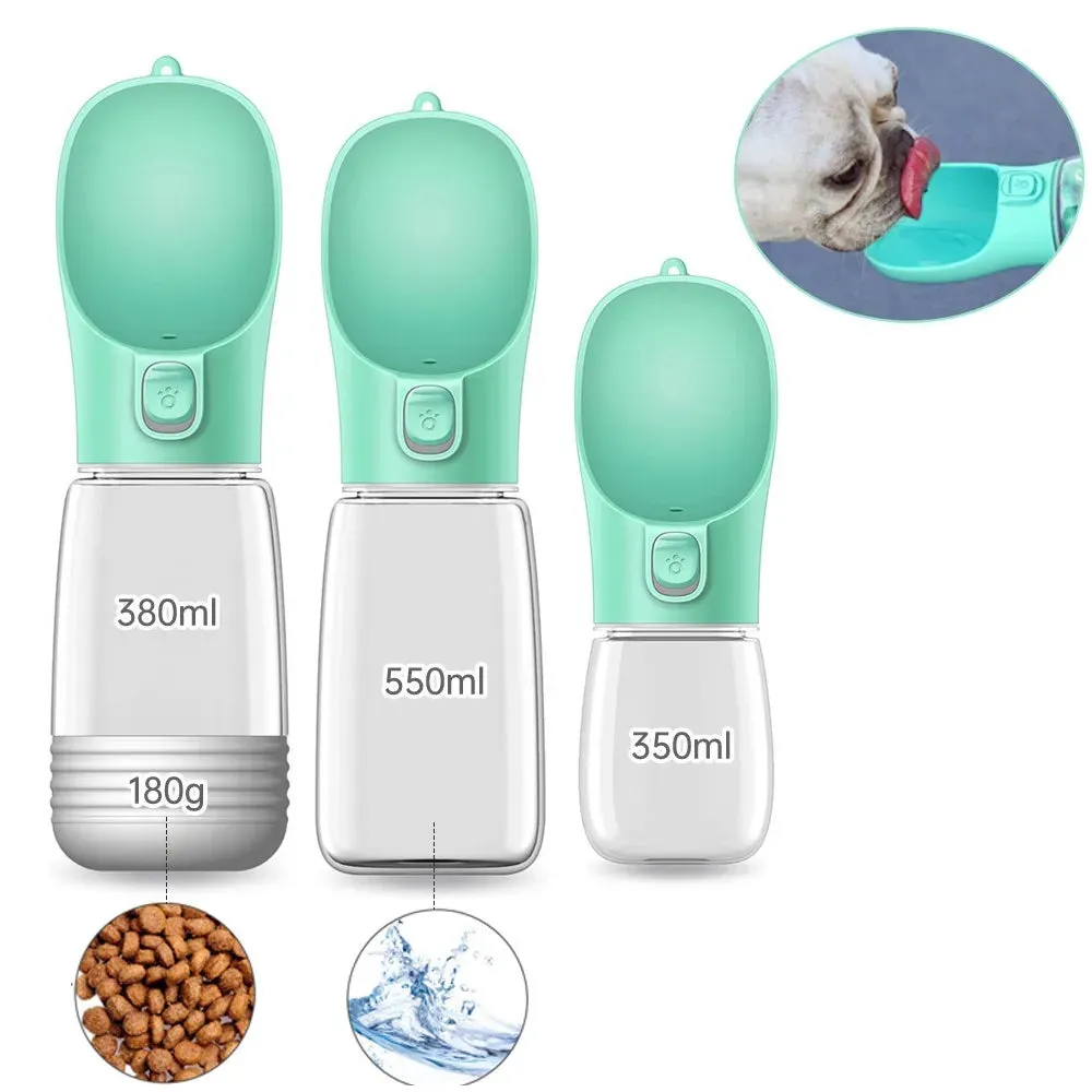 Portable Dog Water Bottle & Feeder – Outdoor Travel Drinking Container