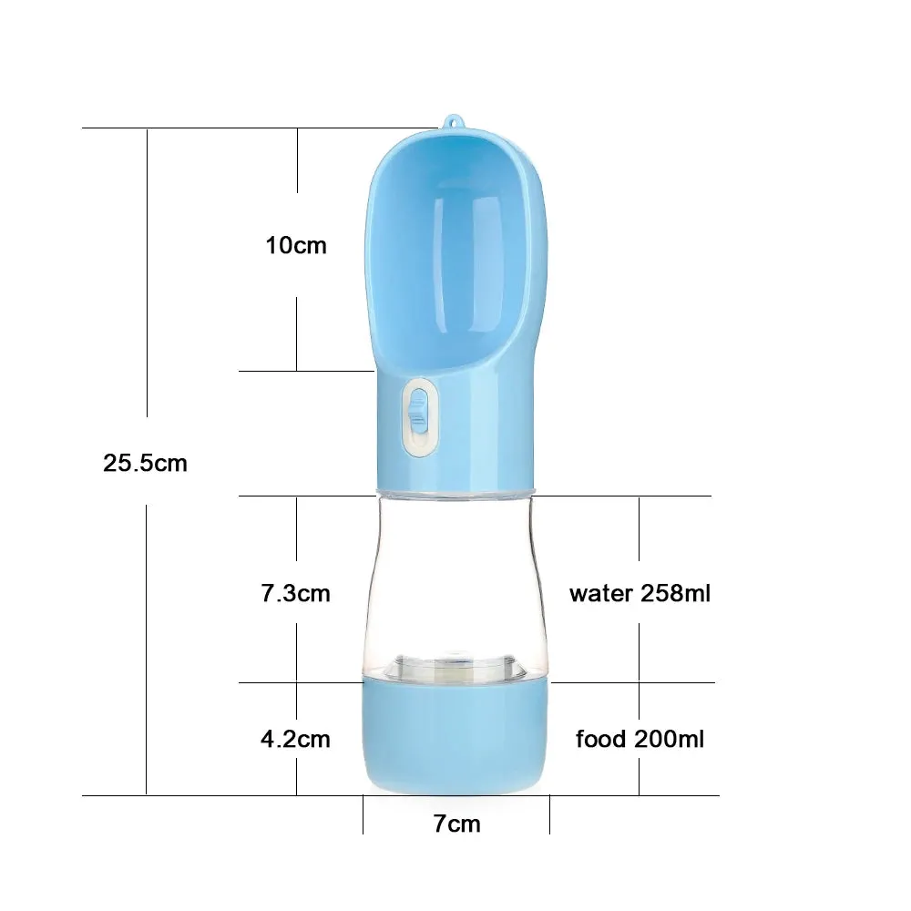 Portable Dog Water Bottle & Feeder – Outdoor Travel Drinking Container