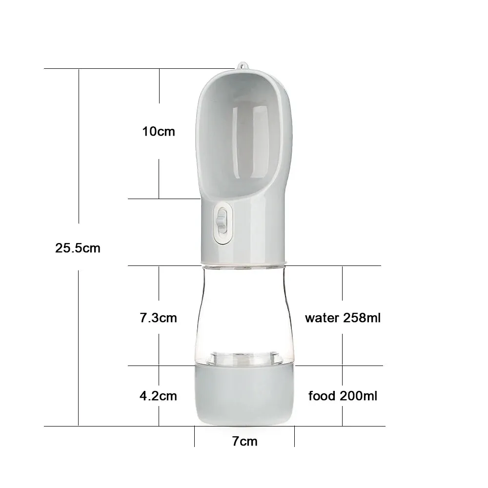 Portable Dog Water Bottle & Feeder – Outdoor Travel Drinking Container