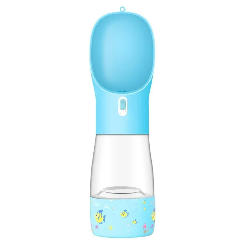 Portable Pet Water Bottle & Feeder Bowl – Travel Water and Food Dispenser for Dogs