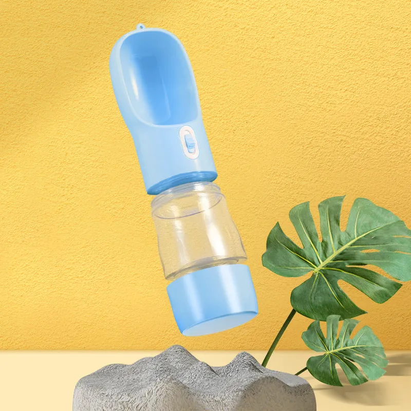 Portable Pet Water Bottle & Feeder Bowl – Travel Water and Food Dispenser for Dogs