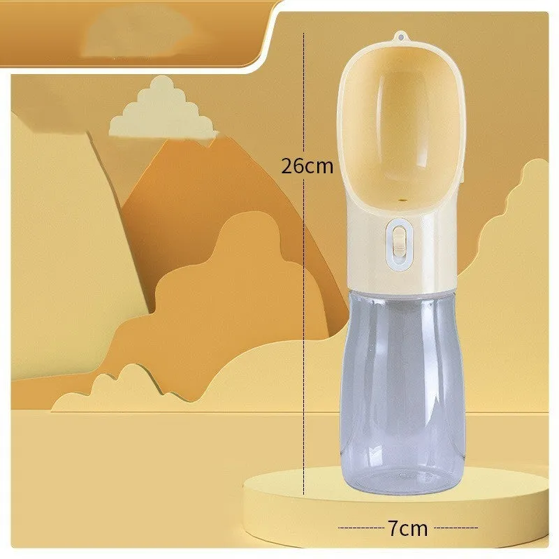Portable Pet Water Bottle & Feeder Bowl – Travel Water and Food Dispenser for Dogs