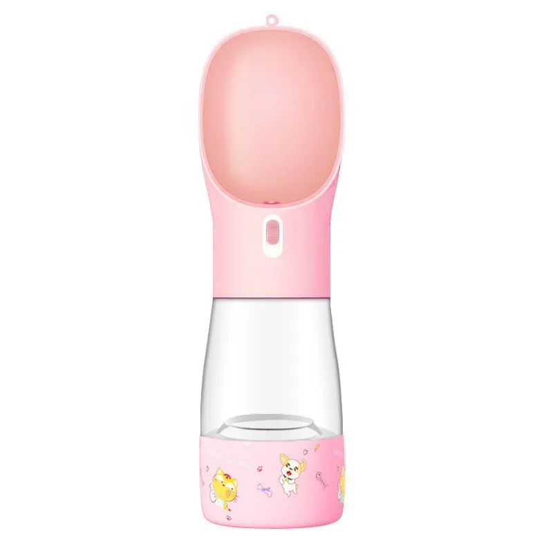 Portable Pet Water Bottle & Feeder Bowl – Travel Water and Food Dispenser for Dogs