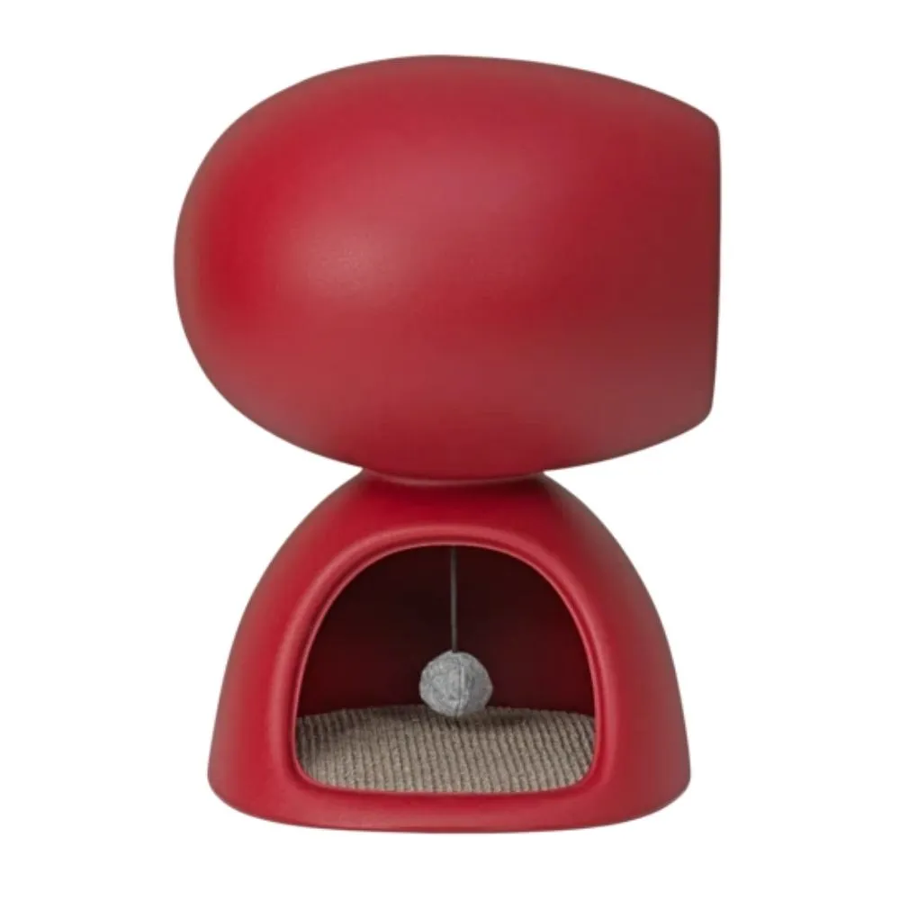 Qeeboo Cat Cave kennel for cats bordeaux