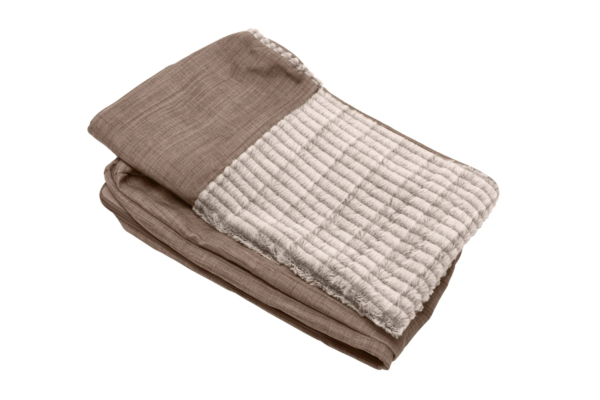 Sofa Dog Bed - Luxe Fur & Performance Linen - Cover