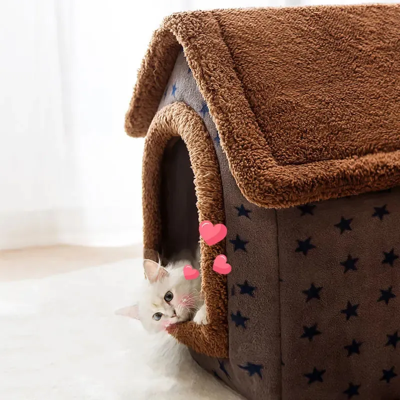 Soft Winter Small Dog or Cat Bed House