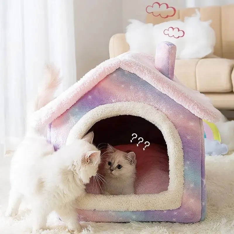 Soft Winter Small Dog or Cat Bed House