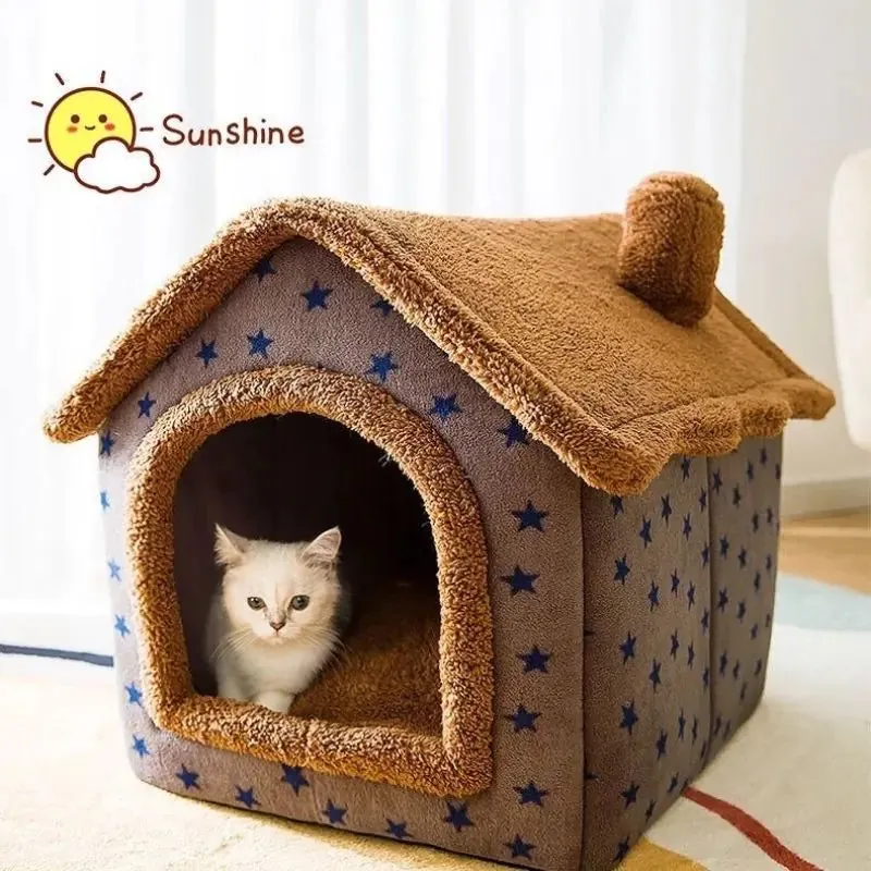 Soft Winter Small Dog or Cat Bed House
