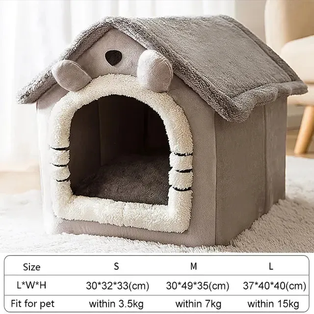 Soft Winter Small Dog or Cat Bed House