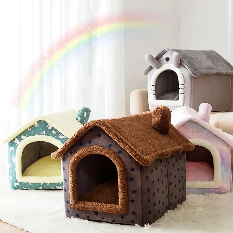 Soft Winter Small Dog or Cat Bed House