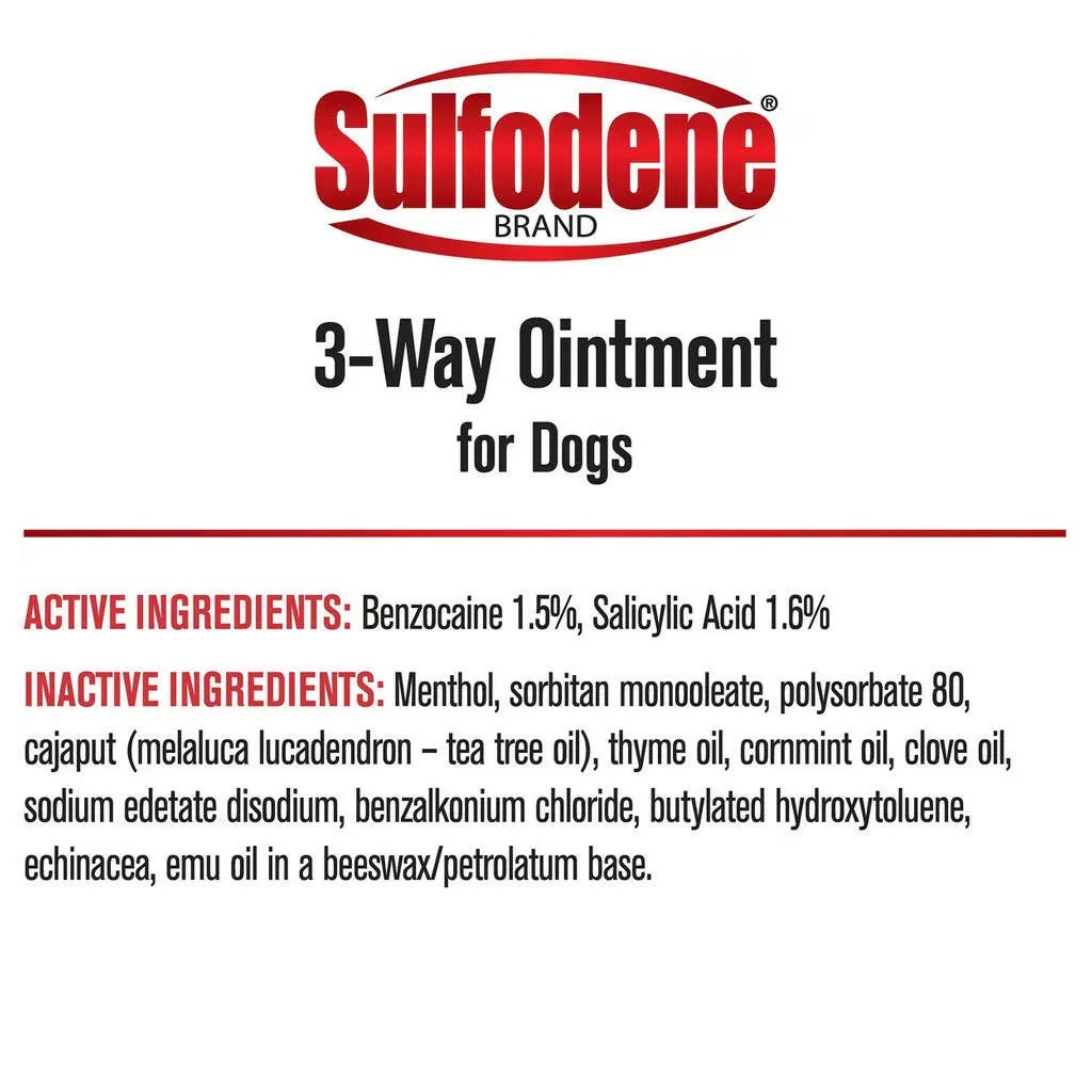Sulfodene 3-Way Ointment for Dogs, 2-oz