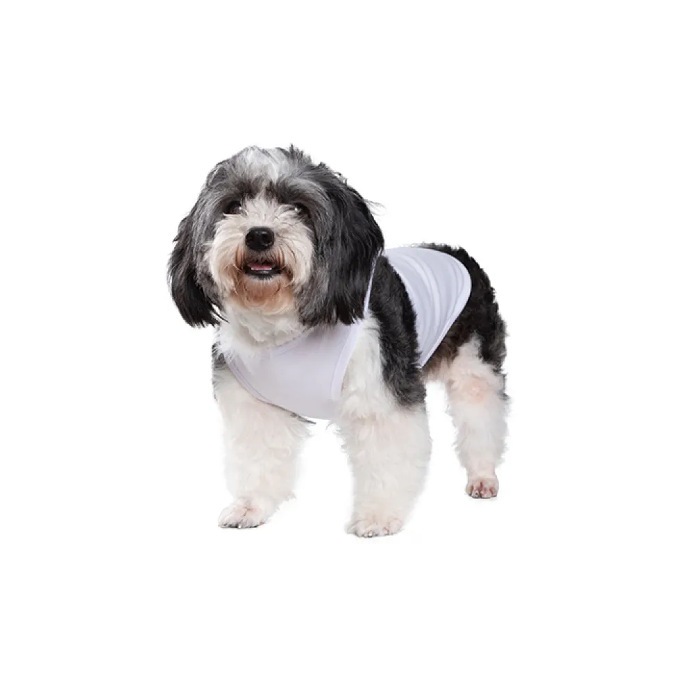 Talking Dog Club Tanky's Tank Tops for Dogs and Cats (White)