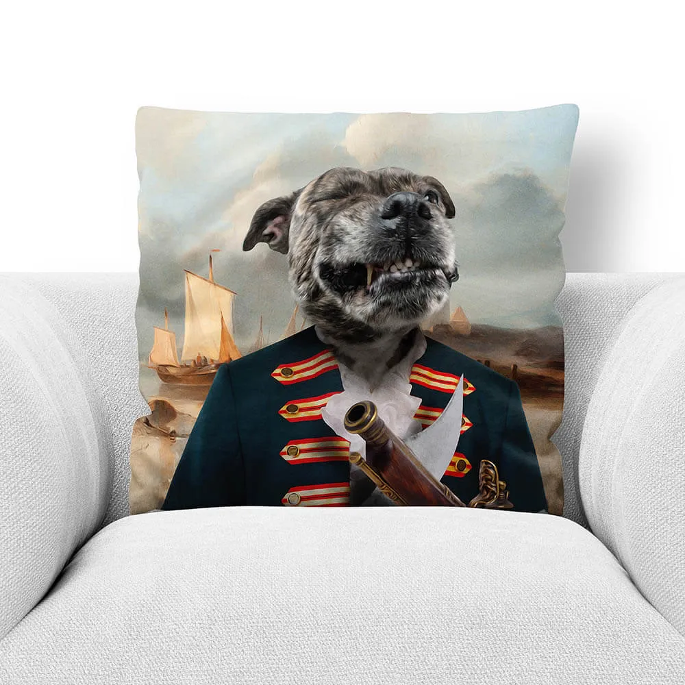 THE SQUASHBUCKLER - CUSTOM PET PORTRAIT THROW PILLOW