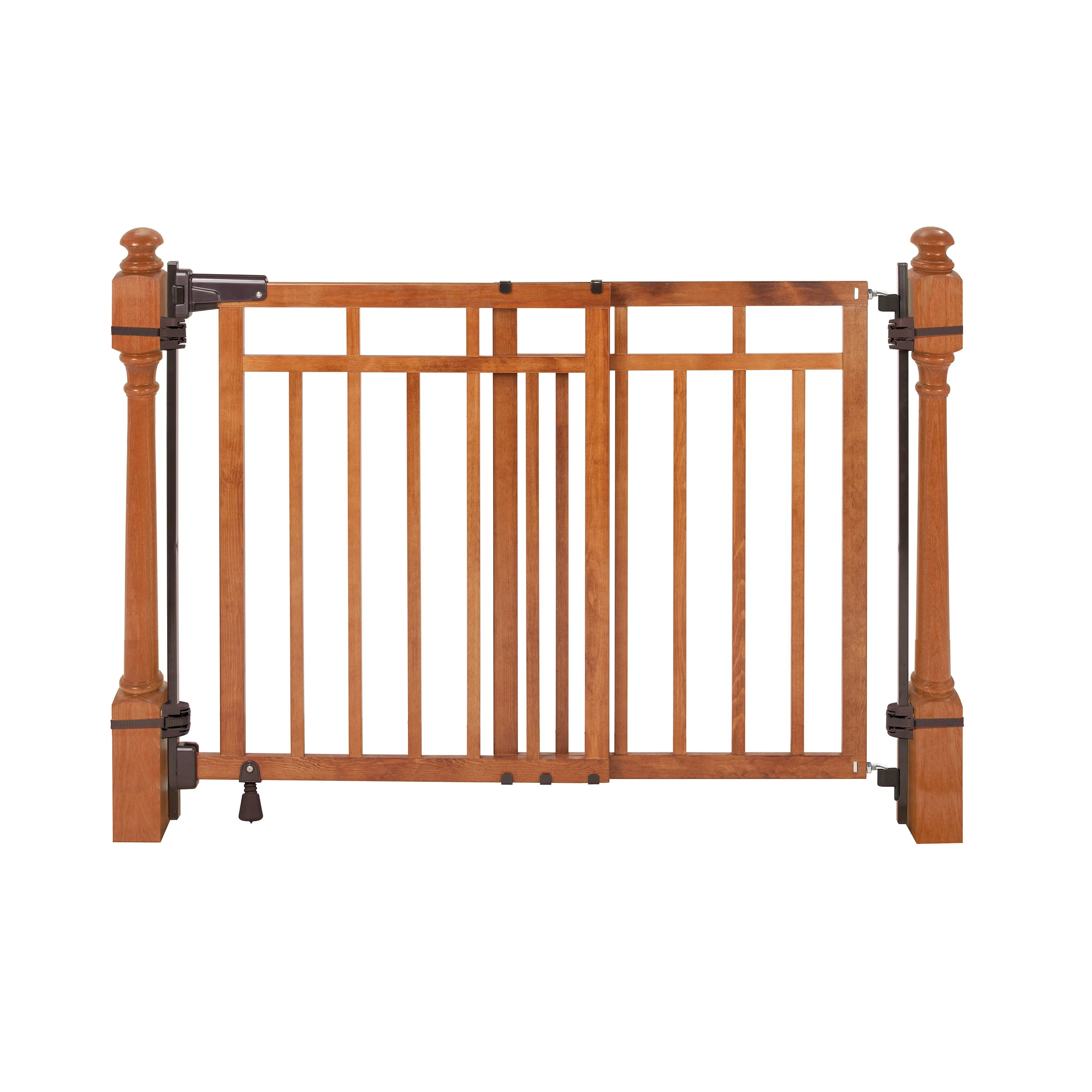 The Stairway  48W Series Pet and Baby Gate with Dual Banister Kit, Openings 32 to 48 Wide, 33" Tall