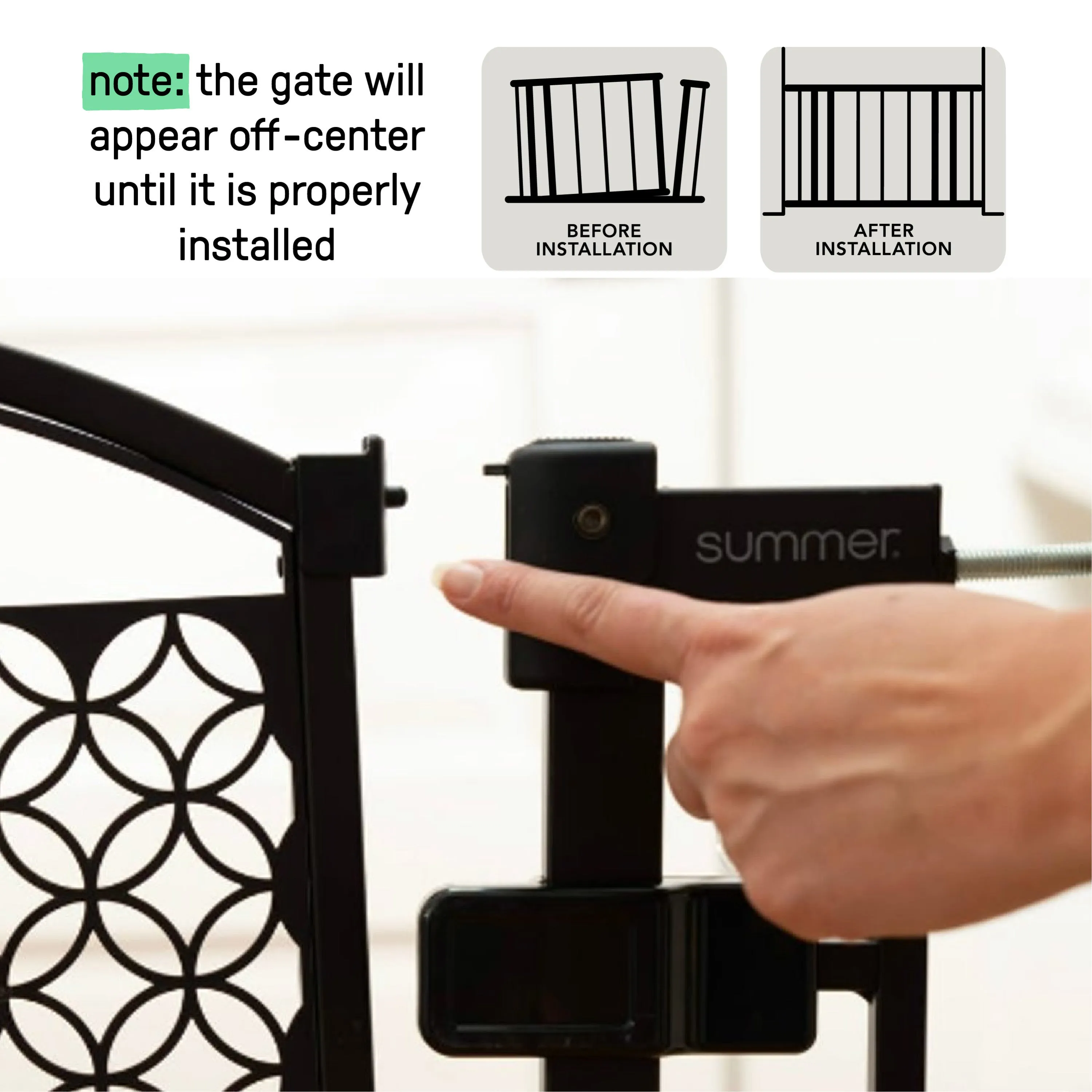 The Thruway 72XW Series Pet and Baby Metal Gate, Openings 44-72 wide, 36" tall - Bronze