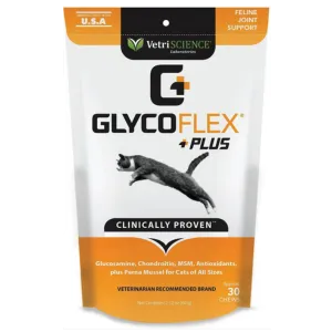 VetriScience GlycoFlex Plus Soft Chews Joint Supplement for Cats 30 ct