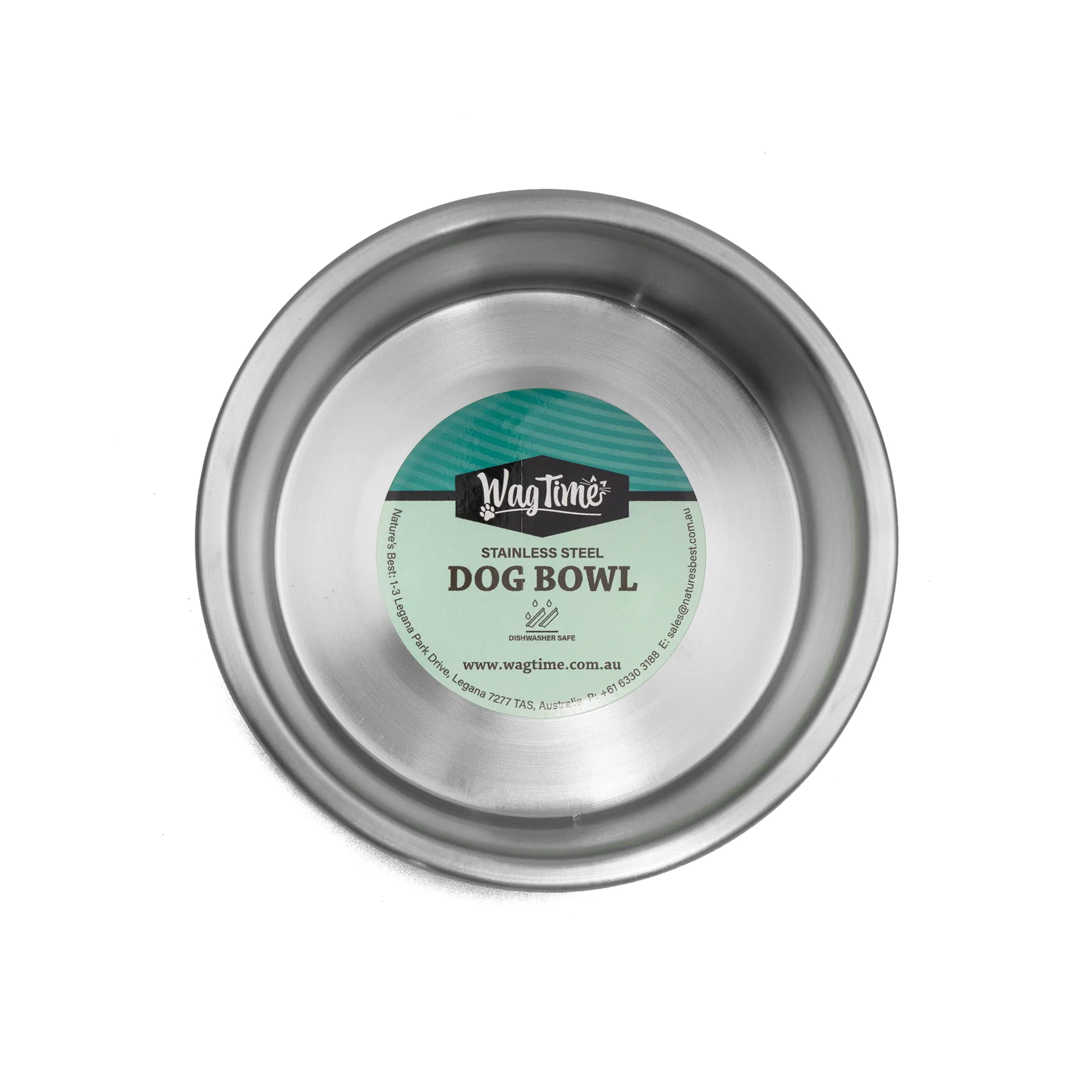 WagTime - Black Stainless Steel Dog Bowl (Small)