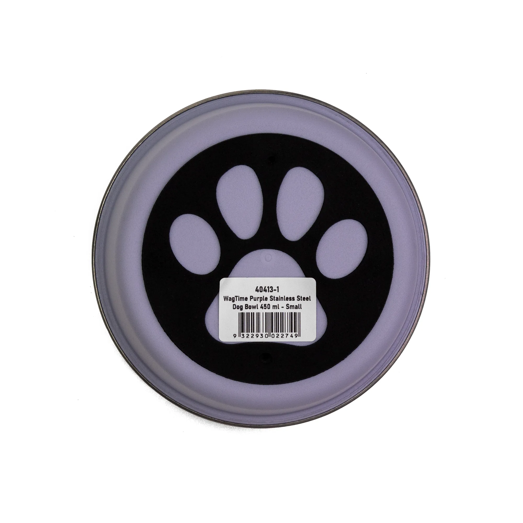 WagTime - Purple Stainless Steel Dog Bowl (Small)